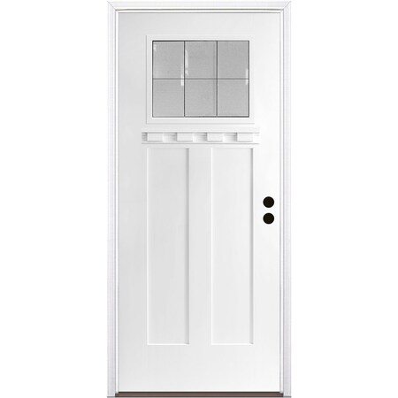 Trimlite Exterior Single Door, Left Hand/Inswing, 1.75 Thick, Fiberglass 3068LHISPSFHFLS200P491626DB